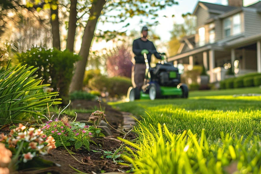 electric mulching mower